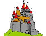 Dibujo Castillo medieval pintado por akiles