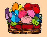 Dibujo Cesta de flores 12 pintado por terecua