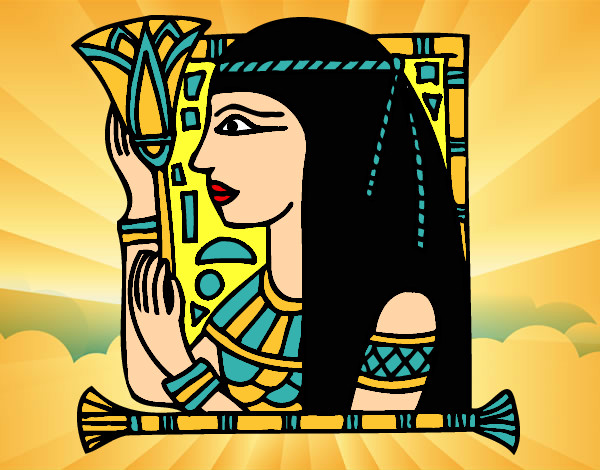 Dibujo Cleopatra pintado por britani1