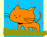 Dibujo Cría de gato pintado por jiji