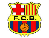 Dibujo Escudo del F.C. Barcelona pintado por Lionel10