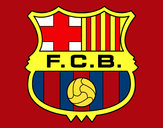 Dibujo Escudo del F.C. Barcelona pintado por Sergio00
