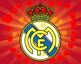 Dibujo Escudo del Real Madrid C.F. pintado por leocapo