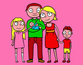 Dibujo Familia unida pintado por sheila18