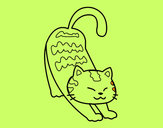 Dibujo Gato vago pintado por yuri4011