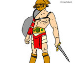Dibujo Gladiador pintado por kalrck