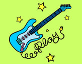 Dibujo Guitarra y estrellas pintado por livecrazy