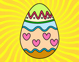 Dibujo Huevo con corazones pintado por  katrina80