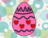 Dibujo Huevo con corazones pintado por LeilaniAD