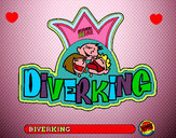 Dibujo Logo Diverking pintado por summerdogs