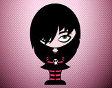 Dibujo Look Emo pintado por karyme100