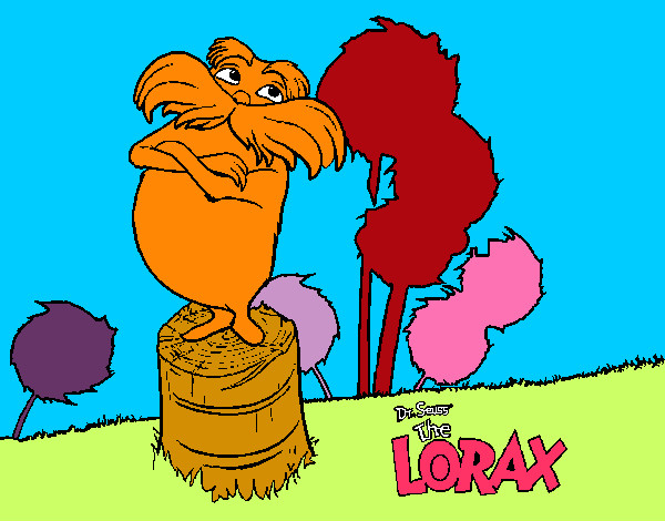 Dibujo Lorax pintado por Sherr