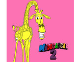 Dibujo Madagascar 2 Melman 1 pintado por camimedina