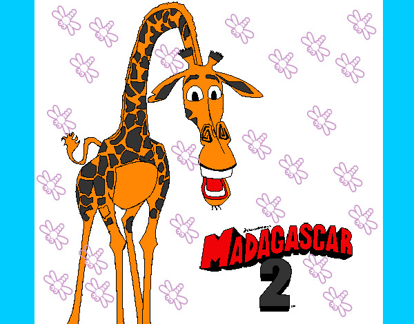 Dibujo Madagascar 2 Melman 1 pintado por cHikiiLoki