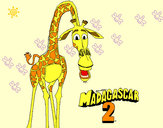 Dibujo Madagascar 2 Melman 1 pintado por gisel00