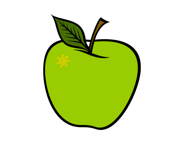 Manzana dibujo facil