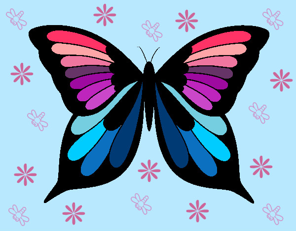 Dibujo Mariposa 19 pintado por yasM