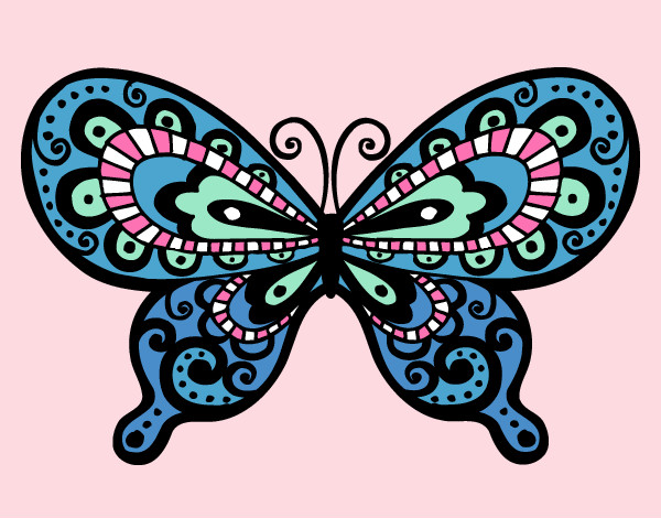 Dibujo Mariposa bonita pintado por priscila10