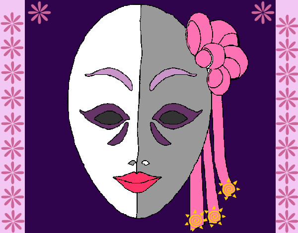 Dibujo Máscara italiana pintado por Coraline