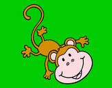 Dibujo Mono gracioso pintado por lamorales