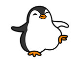Dibujo Pingüino bailando pintado por Popyta