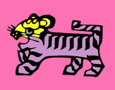 Dibujo Signo del Tigre pintado por izan4