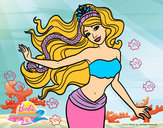 Dibujo Sirena con corona pintado por dianuchis