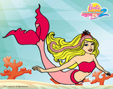 Dibujo Sirena contenta pintado por Helga