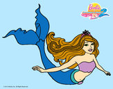 Dibujo Sirena contenta pintado por priscila10