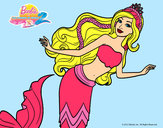 Dibujo Sirena nadando pintado por Helga