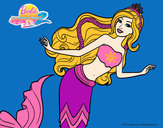 Dibujo Sirena nadando pintado por mariana920
