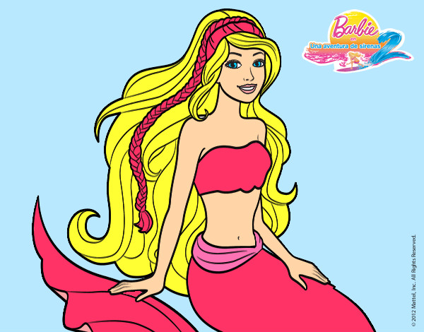 Dibujo Sirena sentada pintado por Helga