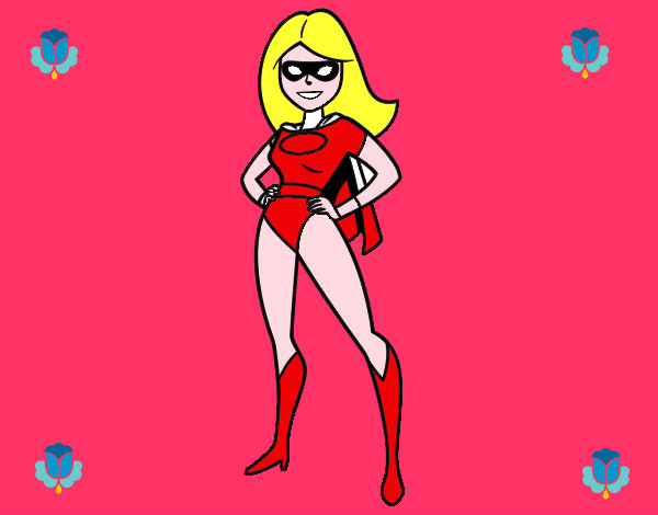 Dibujo Superheroina pintado por camimedina