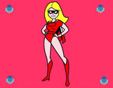 Dibujo Superheroina pintado por camimedina