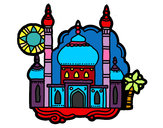 Dibujo Taj Mahal pintado por Sherr