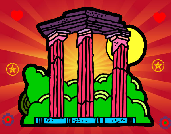 Dibujo Templo de Zeus Olímpico pintado por SAMANTHA3
