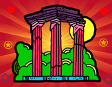 Dibujo Templo de Zeus Olímpico pintado por SAMANTHA3