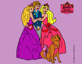 Dibujo Barbie feliz, es princesa pintado por karlita20