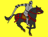Dibujo Caballero a caballo IV pintado por XVmon