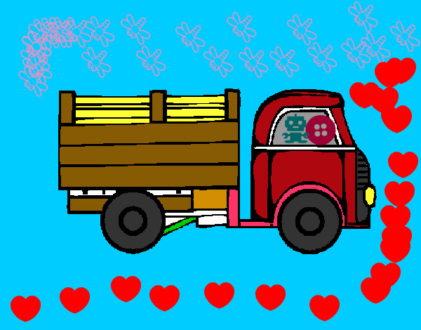Dibujo Camioneta pintado por olgam