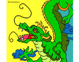 Dibujo Dragón japonés pintado por txarini