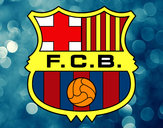 Dibujo Escudo del F.C. Barcelona pintado por alda24