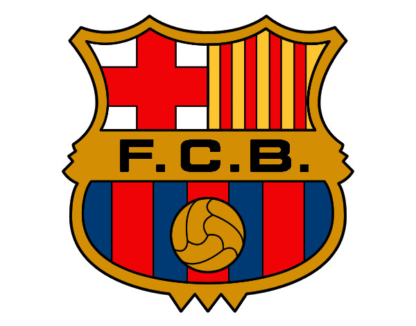 Dibujo Escudo del F.C. Barcelona pintado por samyemy