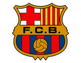 Dibujo Escudo del F.C. Barcelona pintado por samyemy