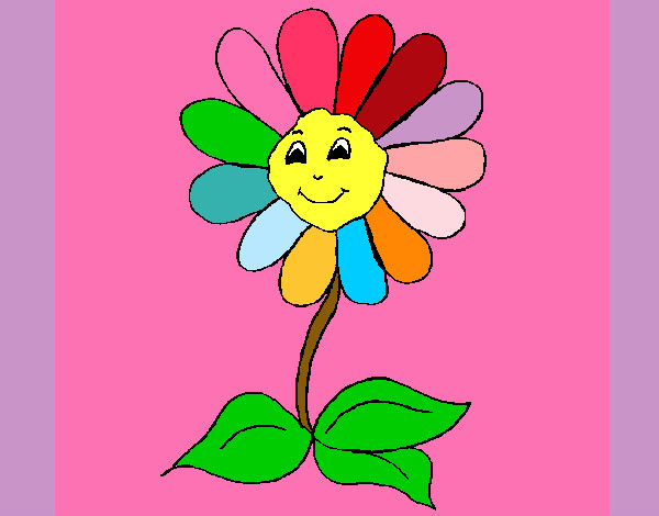Dibujo Flor feliz pintado por catitaflo