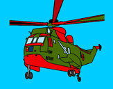 Dibujo Helicóptero al rescate pintado por nestor2000