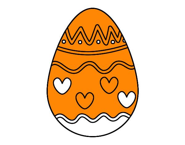Huevo con corazones