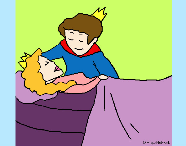 Dibujo La princesa durmiente y el príncipe pintado por jessy90394