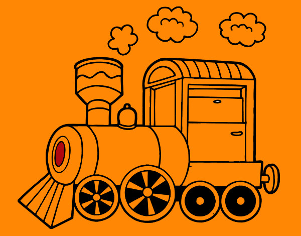 Dibujo Locomotora de vapor pintado por fgperotti