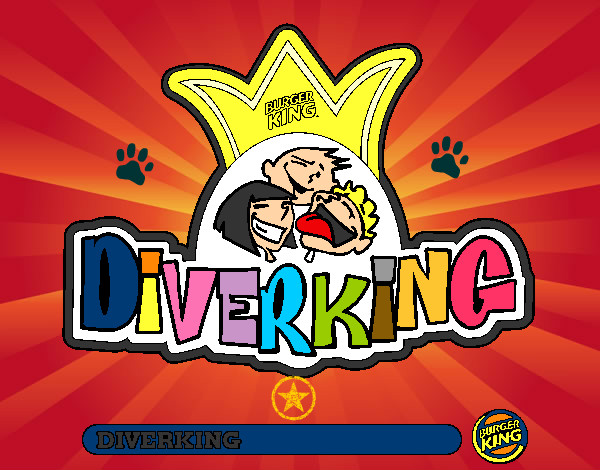 Dibujo Logo Diverking pintado por Dibuj2